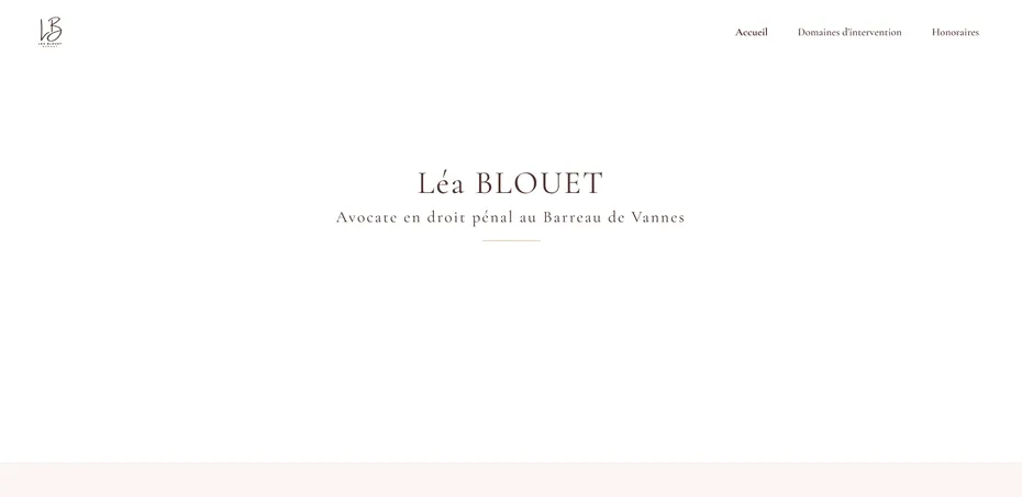 Site web de Maître Maître Blouet, Avocate en Droit Pénal