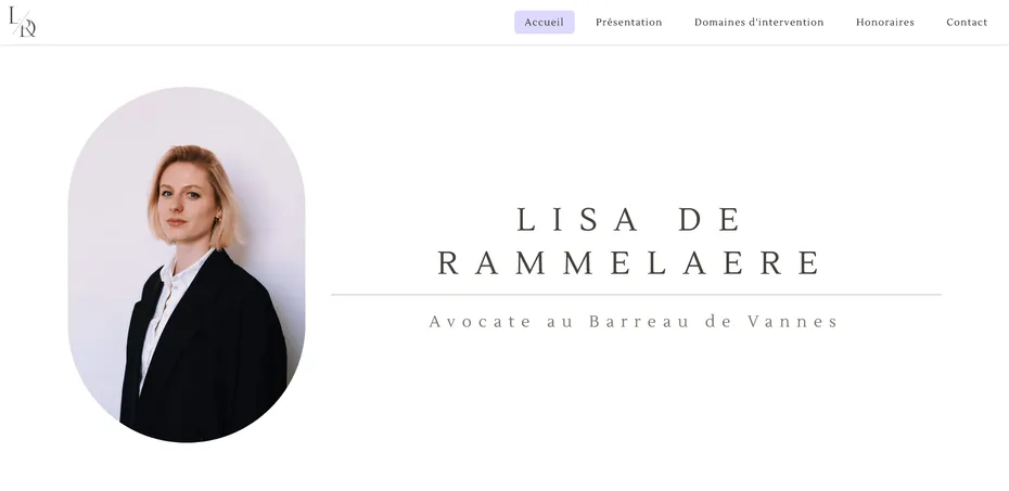Site web de Maître Maître De Rammelaere, Avocate en Droit des Étrangers
